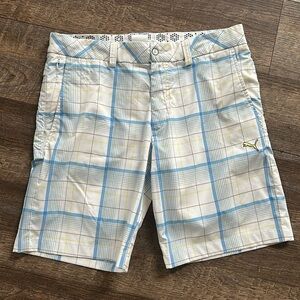 Puma Plaid Golf Shorts